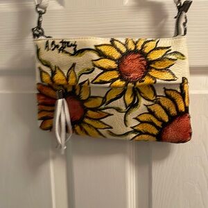 Handmade purse I bought at an arts and crafts show a few years ago.